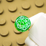 D20 1x1 Round Tile (Custom Pad Printed LEGO)