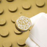 D20 1x1 Round Tile (Custom Pad Printed LEGO)