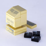 Retro Tan Computer (Custom Pad Printed LEGO)