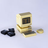Retro Tan Computer (Custom Pad Printed LEGO)
