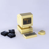 Retro Tan Computer (Custom Pad Printed LEGO)