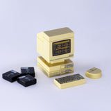 Retro Tan Computer (Custom Pad Printed LEGO)