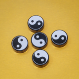 Yin Yang 1x1 Round Tile (Custom Pad Printed LEGO)