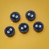 Soot Sprite 1x1 Round Tile (Custom Pad Printed LEGO)