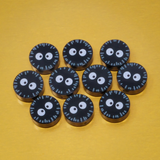 Soot Sprite 1x1 Round Tile (Custom Pad Printed LEGO)