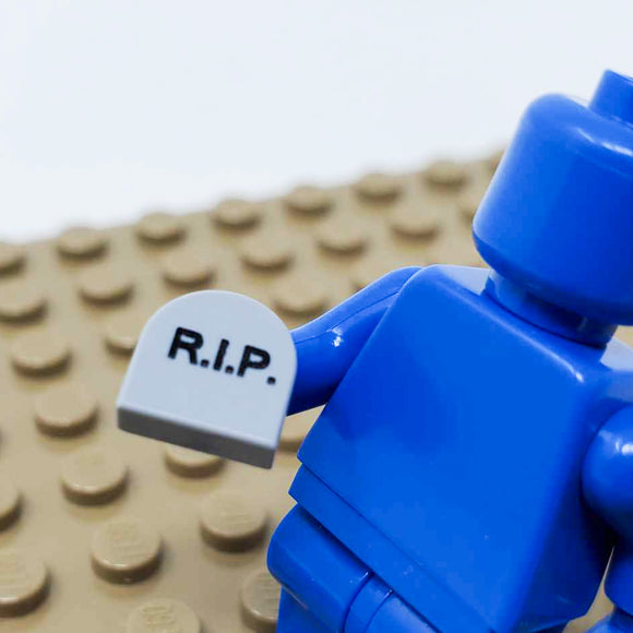 R.I.P. 1x1 Tile (Custom Pad Printed LEGO)