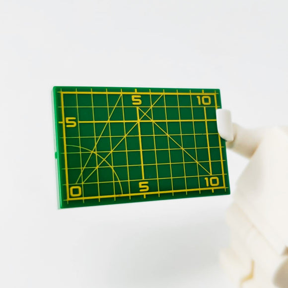 Cutting Mat Green 2x3 Tile (Custom Pad Printed LEGO)