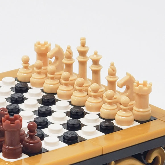 Chess Set Color Chess Color Set - Tan – Brick Mini