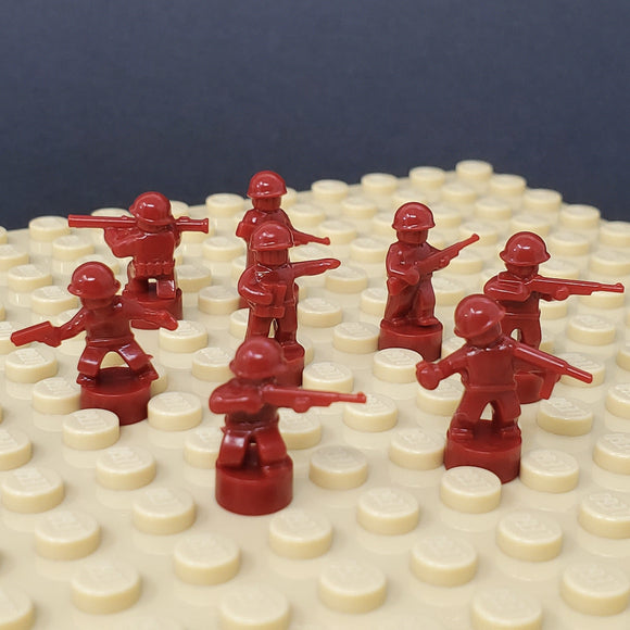 Nano Soldier Figures - Dark Red