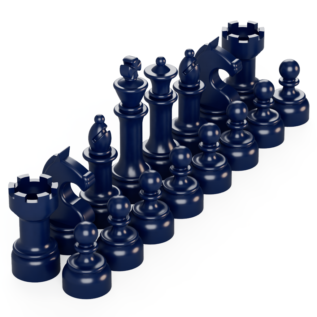 Chess Color Set - Dark Blue – Brick Mini