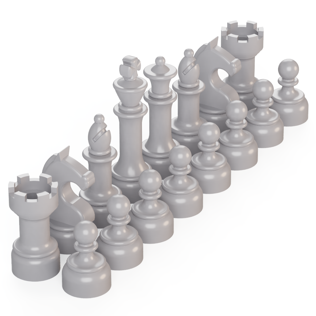Chess Set Color Chess Color Set - Light Bluish Gray – Brick Mini
