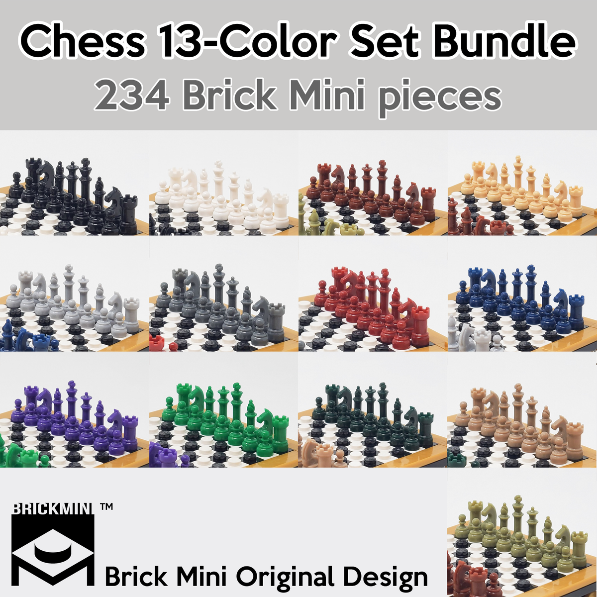 Chess 13-Color Set Bundle – Brick Mini